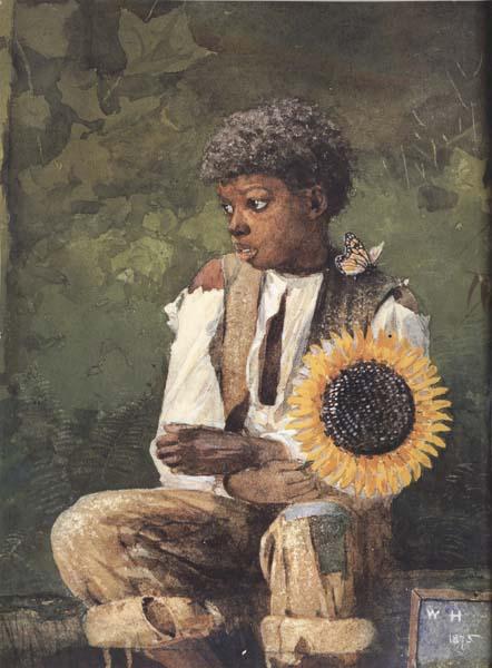 Winslow Homer Taking Sunflower to Teacher (mk44) oil painting picture